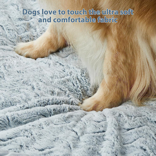 WNPETHOME Waschbare Hundebetten für große Hunde, XXXXL Hundebett, orthopädisches Hundesofa mit abnehmbarem und wasserdichtem Bezug, extra großes Hundebett mit Nackenrollen zum Schlafen, riesiges